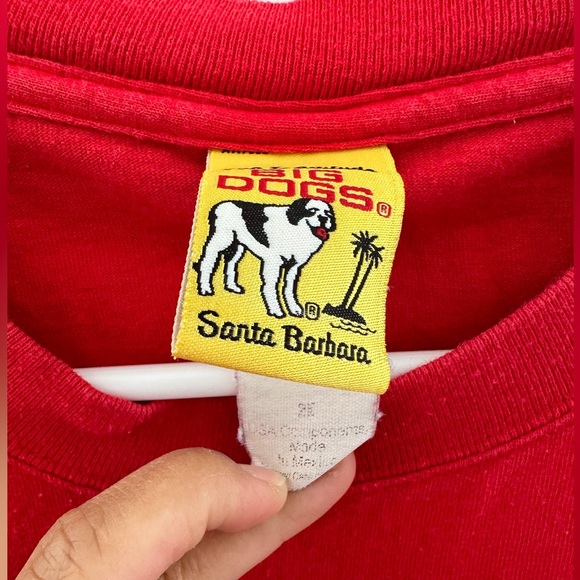 Big Dogs Santa Barbara HERE COMES SANTA PAWS Christmas T Shirt Sz 2XL - Picture 2 of 5